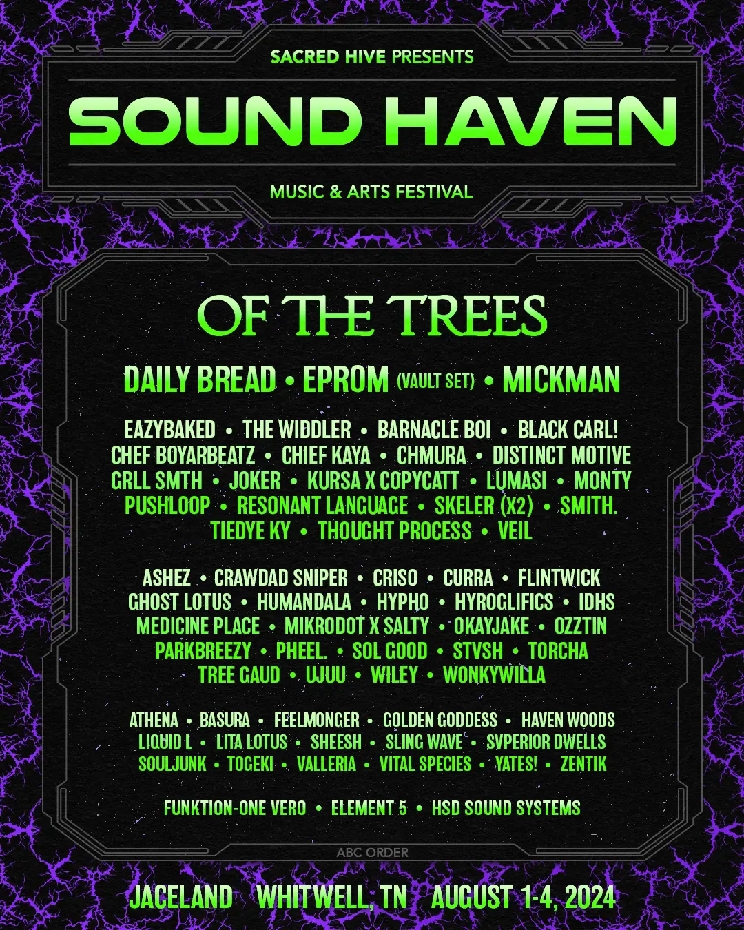 Sound Haven 2024 Lineup