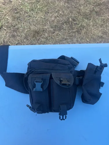 Found item: Black cargo waist bag
